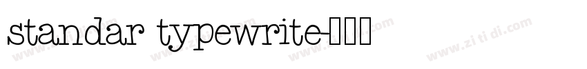 standar typewrite字体转换